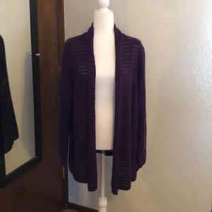CJ Banks purple cardigan. Size is 2X.